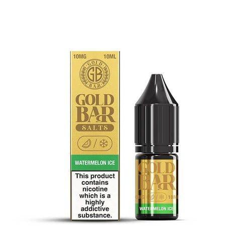 Gold Bar Salts Watermelon Ice Nic Salt E-Liquid 10ml