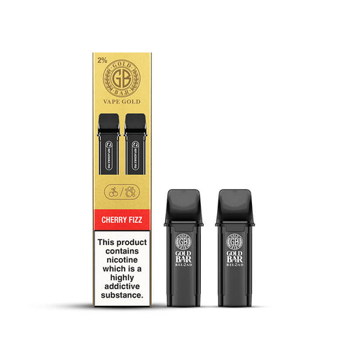 Gold Bar Reload Cherry Fizz Prefilled Vape Pods - 20mg