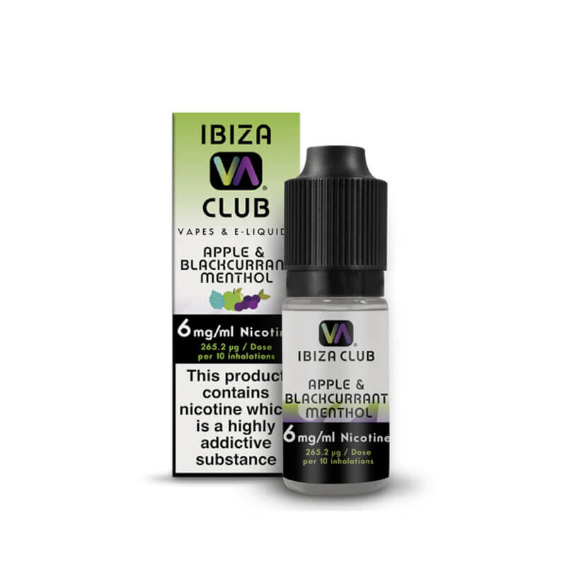 Ibiza Club Apple & Blackcurrant Menthol 50/50  E-Liquid