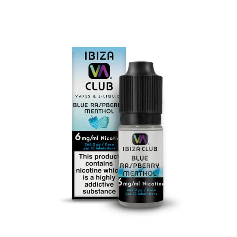 Ibiza Club Blue Raspberry Menthol 50/50  E-Liquid-6mg