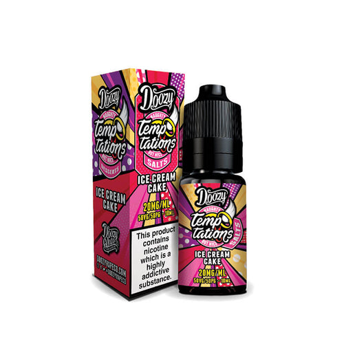 Doozy Vape Co Temptations Ice Cream Cake Nic Salt 10ml E-Liquid