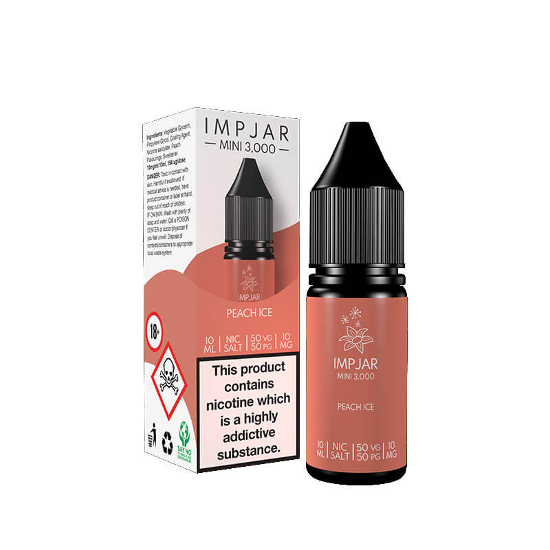 Imp Jar Peach Ice 10ml Nic Salt E-Liquid