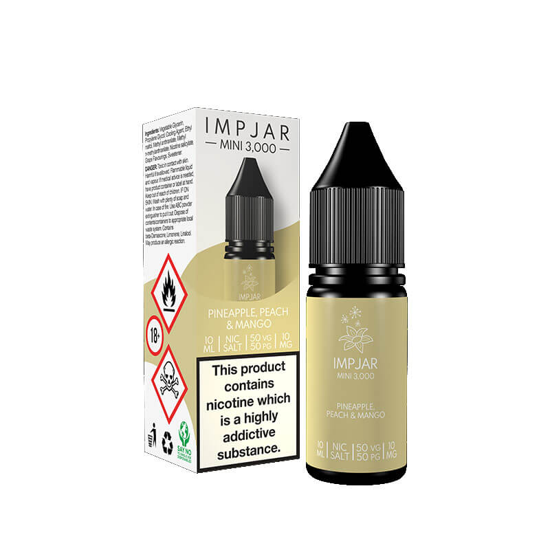 Imp Jar Pineapple Peach & Mango 10ml Nic Salt E-Liquid