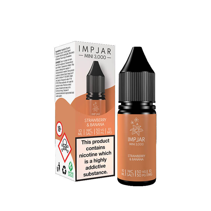 Imp Jar Strawberry & Banana10ml Nic Salt E-Liquid