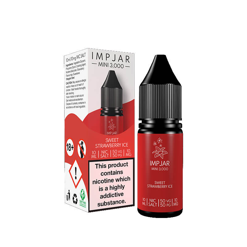 Imp Jar Sweet Strawberry Ice 10ml Nic Salt E-Liquid