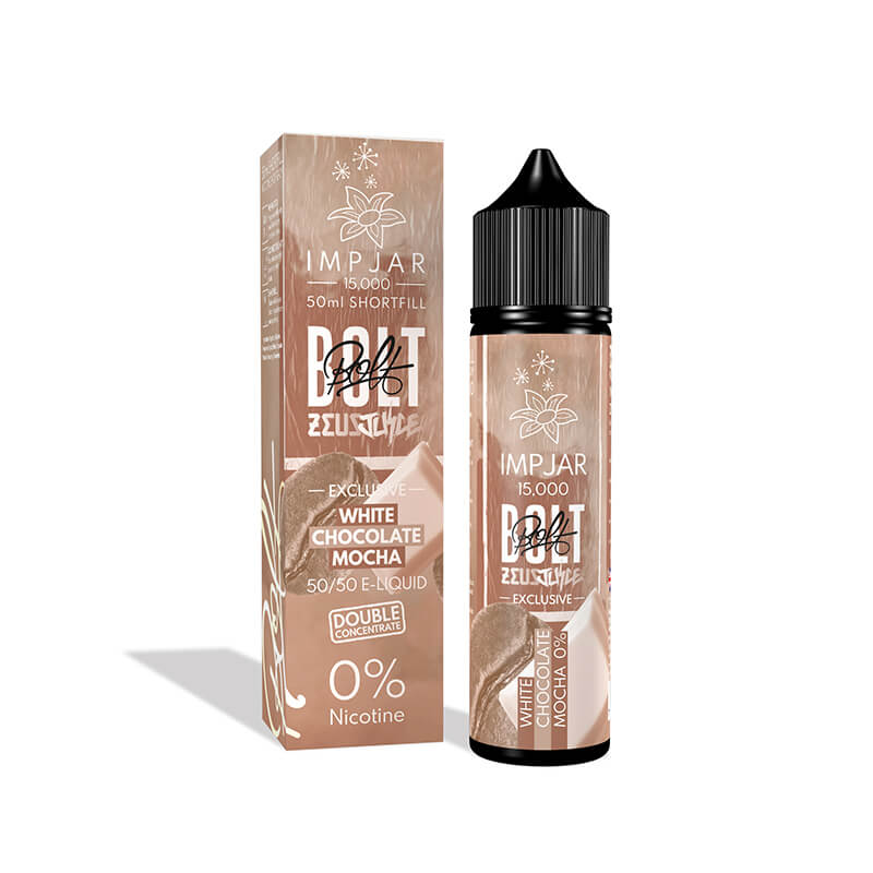 Imp Jar & Zeus Bolt White Chocolate Mocha 50ml Shortfill E-Liquid