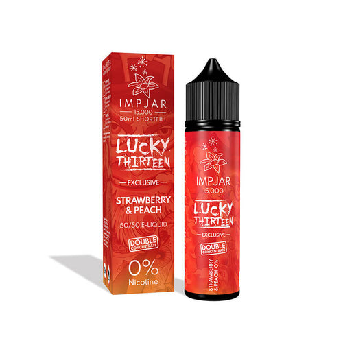 Imp Jar & Lucky 13 Strawberry & Peach 50ml Shortfill E-Liquid