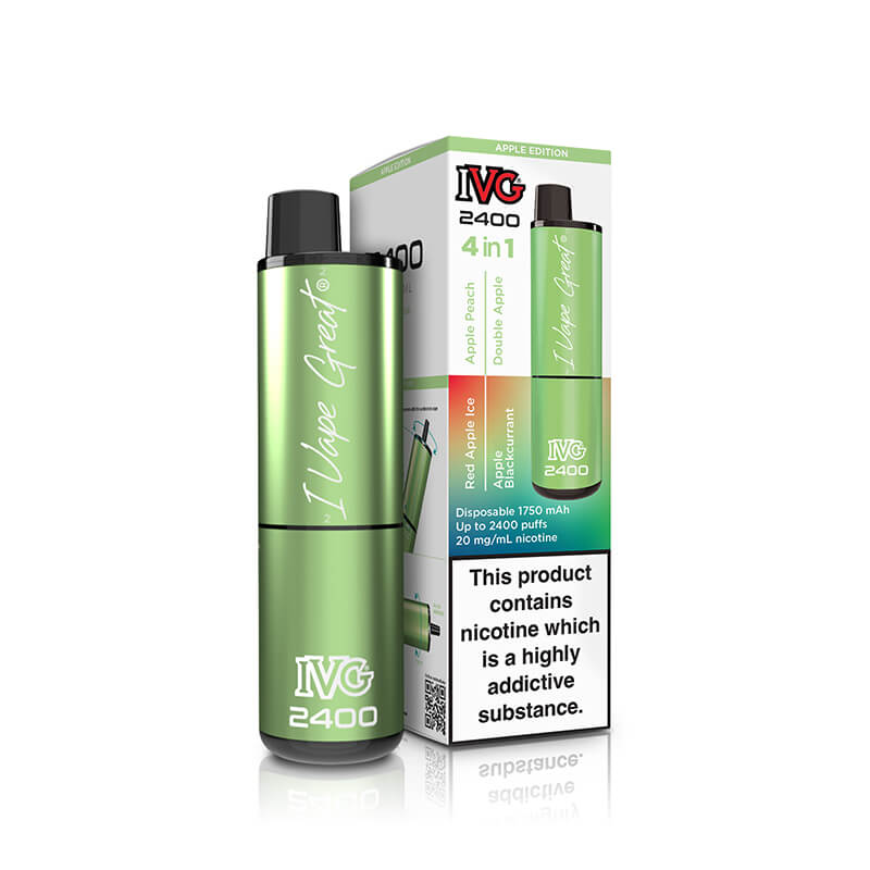 IVG  2400 Apple Edition 4 In 1 20mg Disposable Vape