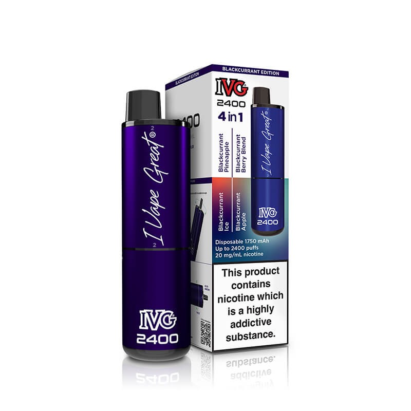 IVG  2400 Blackcurrant Edition 4 In 1 20mg Disposable Vape