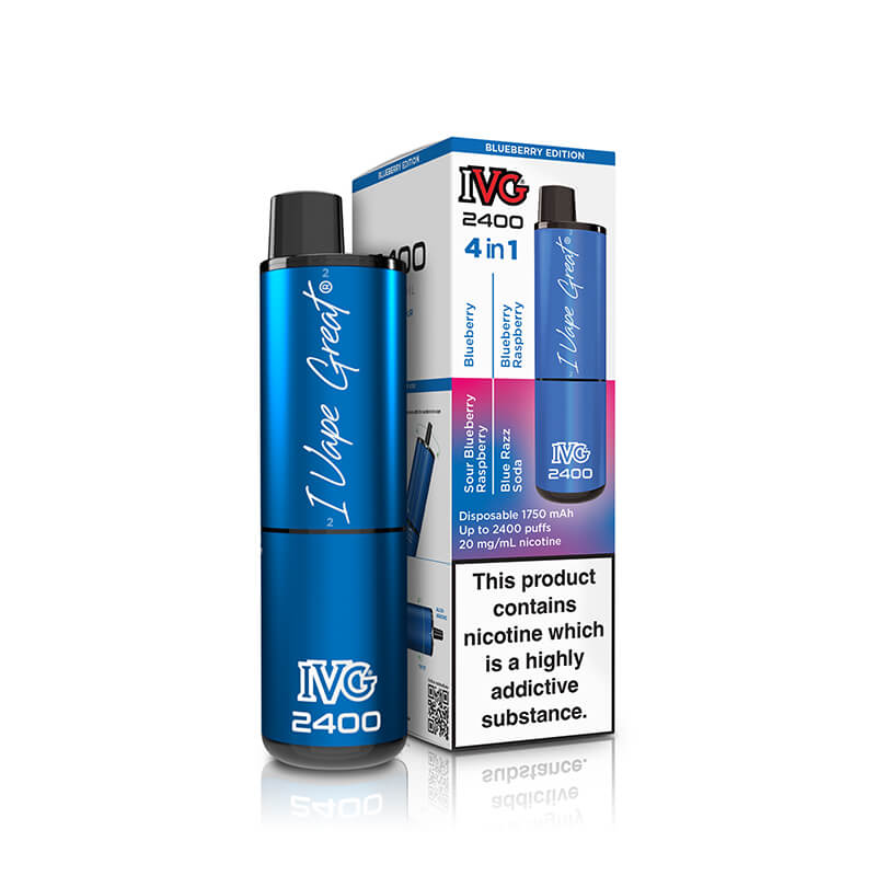 IVG  2400 Blueberry Edition 4 In 1 20mg Disposable Vape