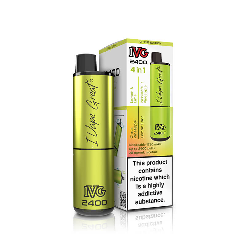 IVG  2400 Citrus Edition 4 In 1 20mg Disposable Vape