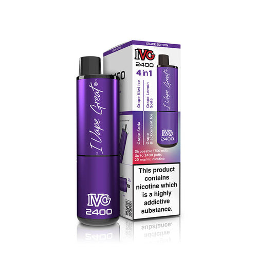 IVG  2400 Grape Edition 4 In 1 20mg Disposable Vape