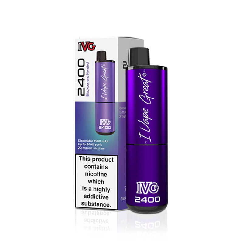 IVG  2400 Blackcurrant Menthol 20mg Disposable Vape