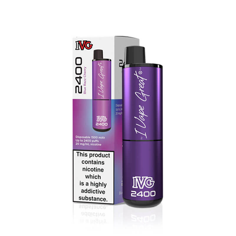 IVG  2400 Blue Razz Cherry 20mg Disposable Vape