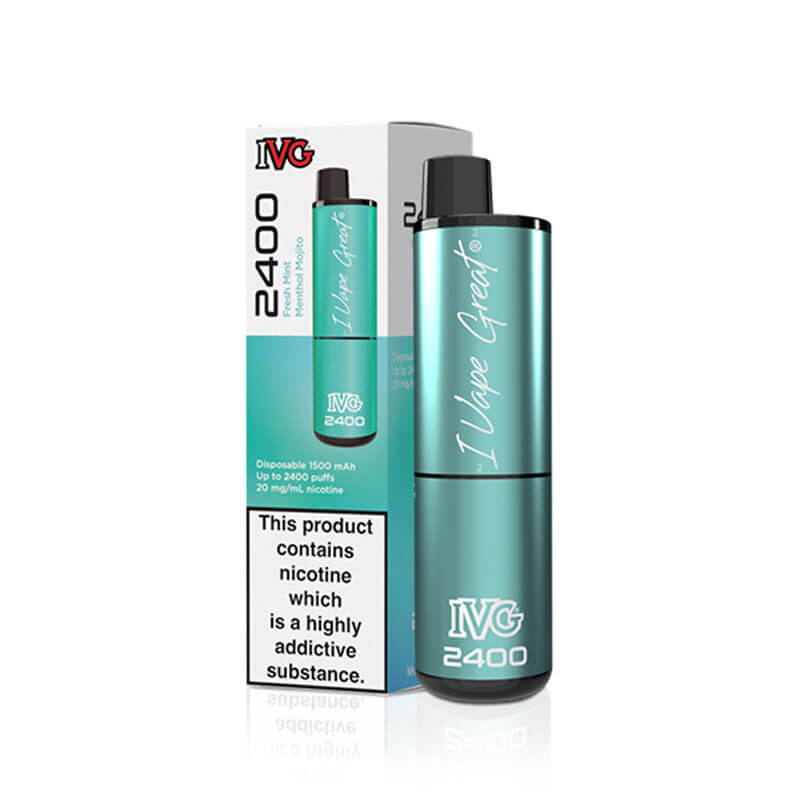 IVG  2400 Fresh Mint Menthol Mojito 20mg Disposable Vape