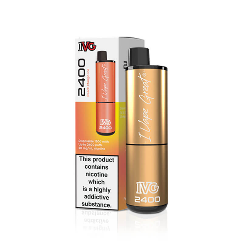 IVG  2400 Peach Mango Ice 20mg Disposable Vape