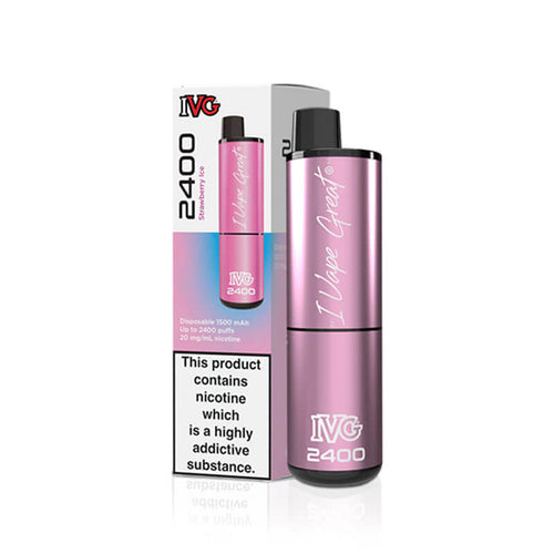 IVG  2400 Strawberry Ice 20mg Disposable Vape