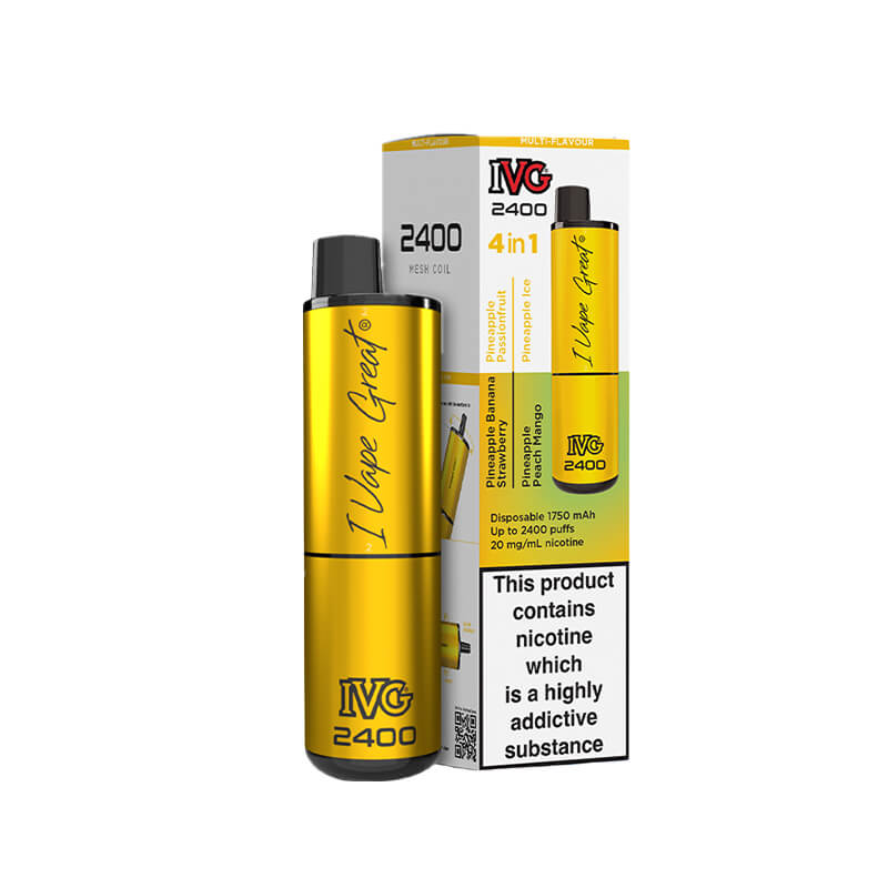 IVG  2400 Pineapple  Edition 4 In 1 20mg Disposable Vape