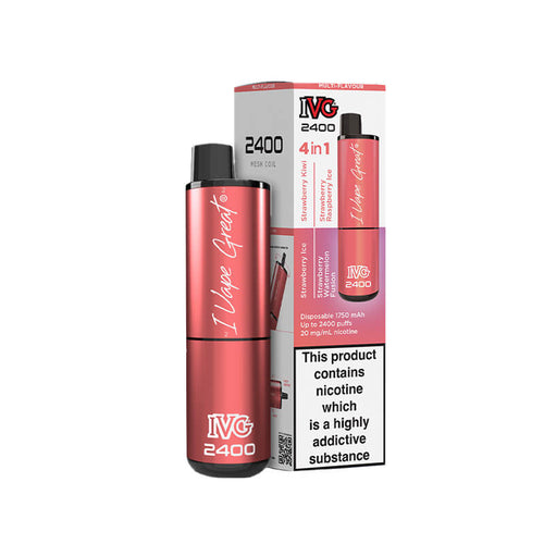 IVG  2400 Strawberry  Edition 4 In 1 20mg Disposable Vape