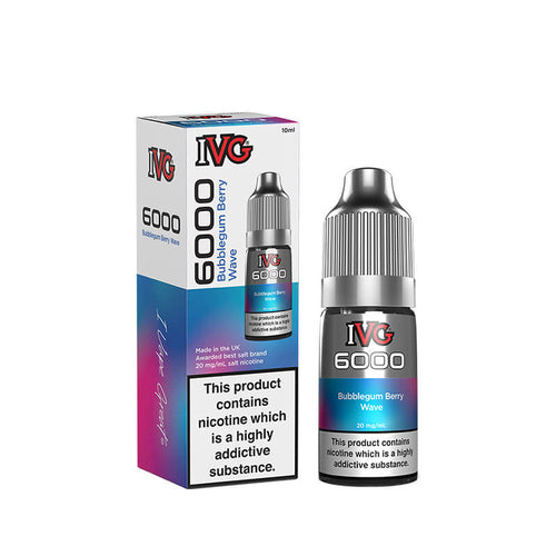 IVG  6000 Bubblegum Berry Wave 10ml Nic Salt E-Liquid