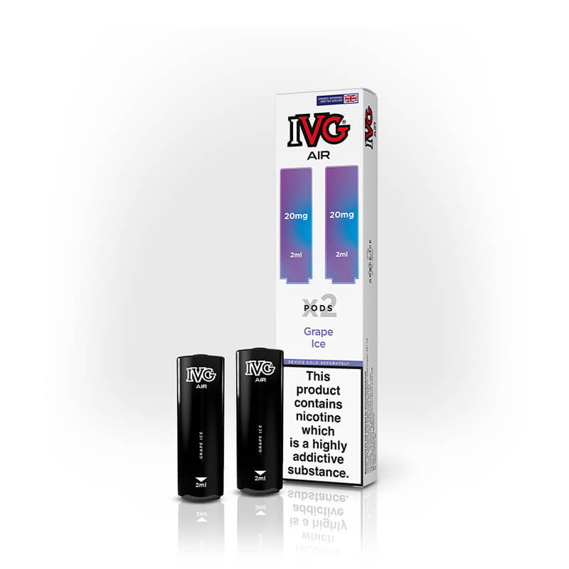 IVG  Air Grape Ice Prefilled Vape Pods - 20mg