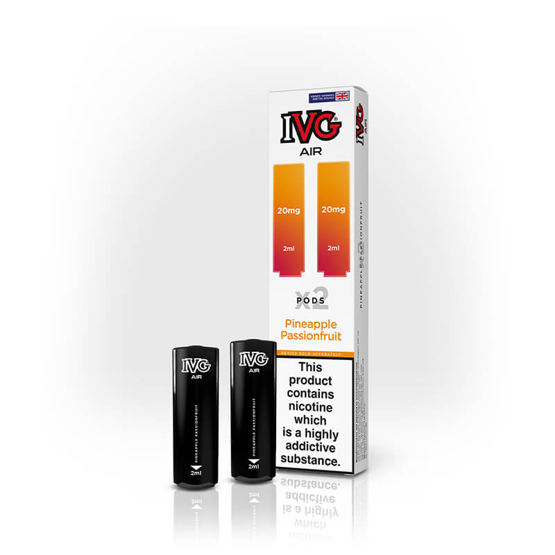 IVG  Air Pineapple Passionfruit Prefilled Vape Pods - 20mg