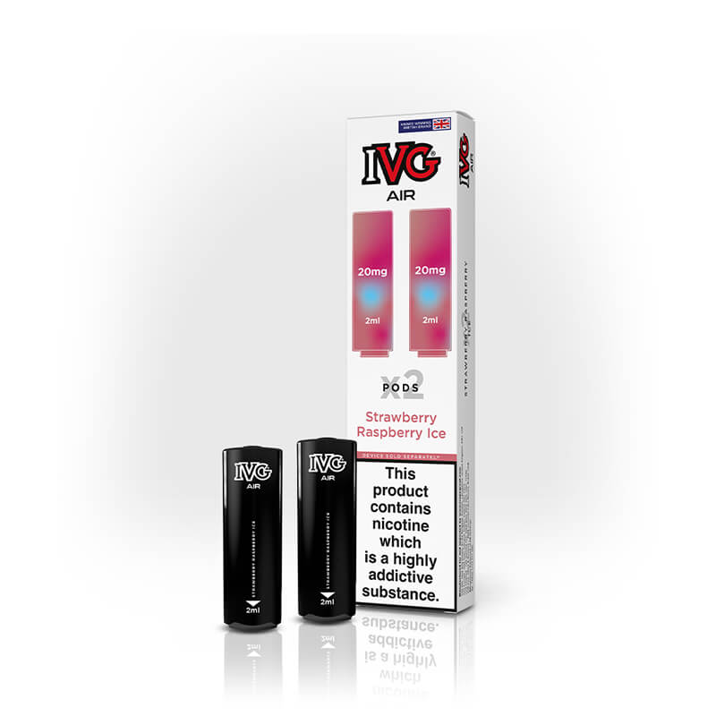 IVG  Air Strawberry Raspberry Ice Prefilled Vape Pods - 20mg