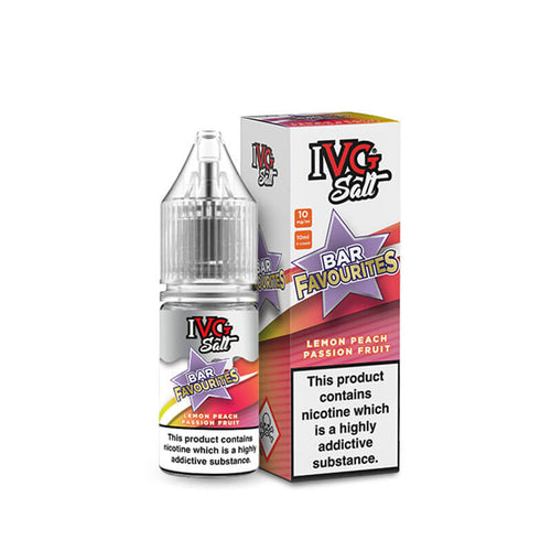 IVG Bar Favourites Lemon Peach Passionfruit 10ml Nic Salt E-Liquid