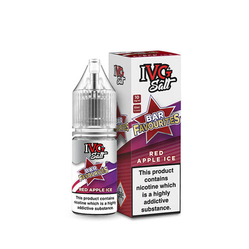 IVG  Bar Favourites Red Apple Ice 10ml Nic Salt E-Liquid