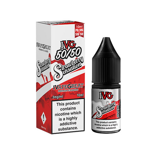 IVG  Strawberry Sensation E-Liquid 50/50