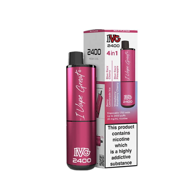 IVG  2400 Berry Edition 4 in 1 Disposable Vape - 20mg