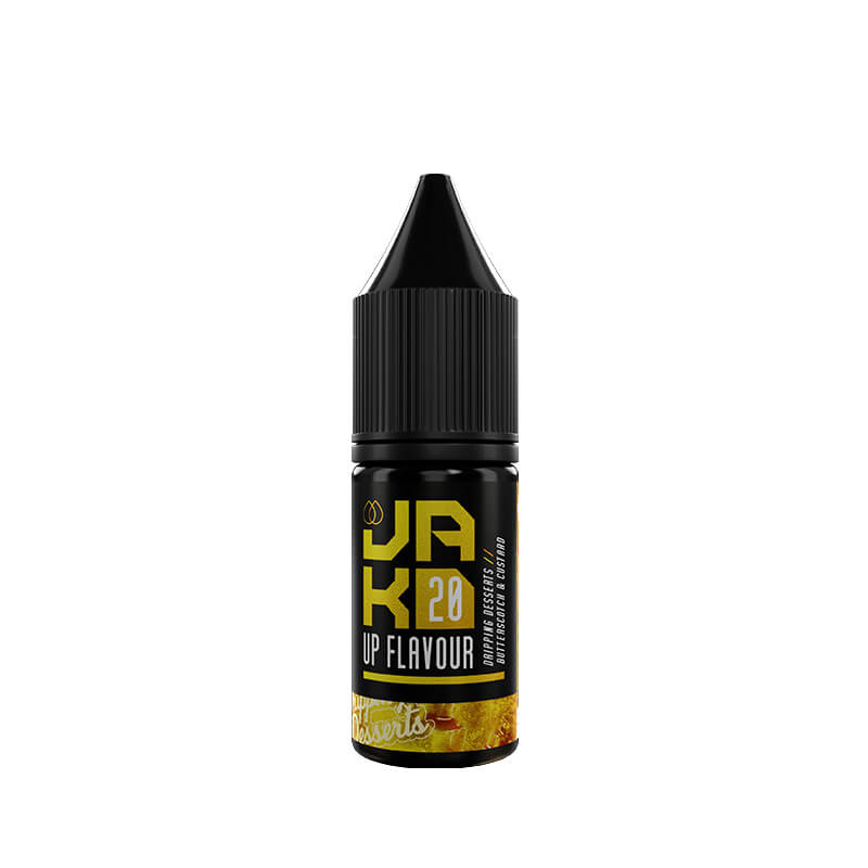 JAK'D Dripping Desserts Butterscotch & Custard 10ml Nic Salt E-Liquid