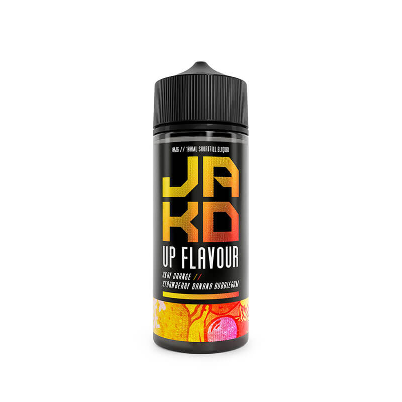 JAK'D Okay-Orange Strawberry Banana & Bubblegum 100ml Shortfill E-Liquid