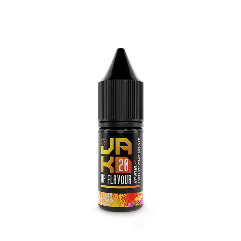 JAK'D Okay- Orange Strawberry Banana & Bubblegum 10ml Nic Salt E-Liquid