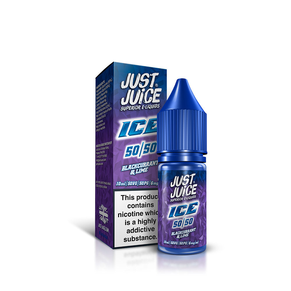 Just Juice  Blackcurrant & Lime Ice 10ml 50/50 E-Liquid