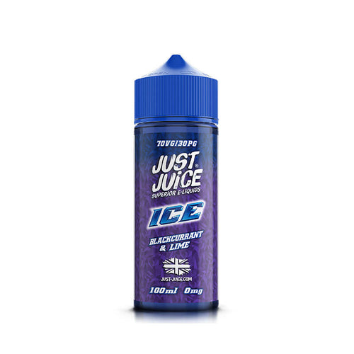 Just Juice  Blackcurrant & Lime On Ice 100ml Shortfill E-Liquid