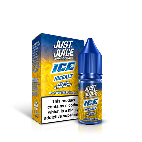 Just Juice  Citron & Coconut Ice 10ml Nic Salts E-Liquid