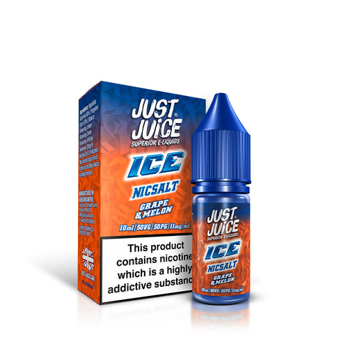 Just Juice  Grape & Melon Ice 10ml Nic Salts E-Liquid