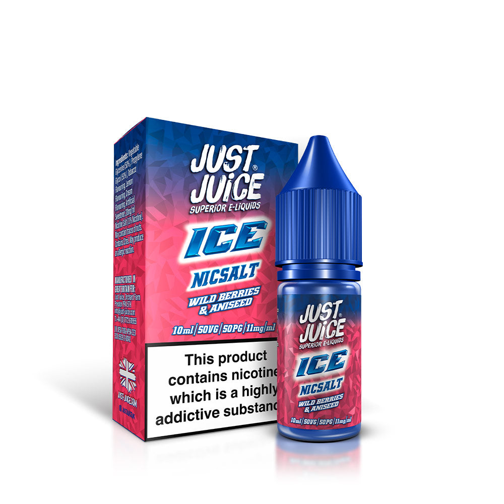 Just Juice  Wild Berries & Aniseed Ice 10ml Nic Salts E-Liquid