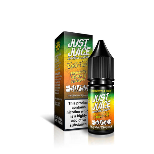 Just Juice  Exotic Fruits Pineapple Papaya & Coconut 50/50 10ml E-Liquid