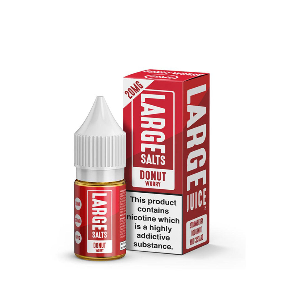 Large Juice Large Salts Donut Worry 10ml Nic Salt E-Liquid