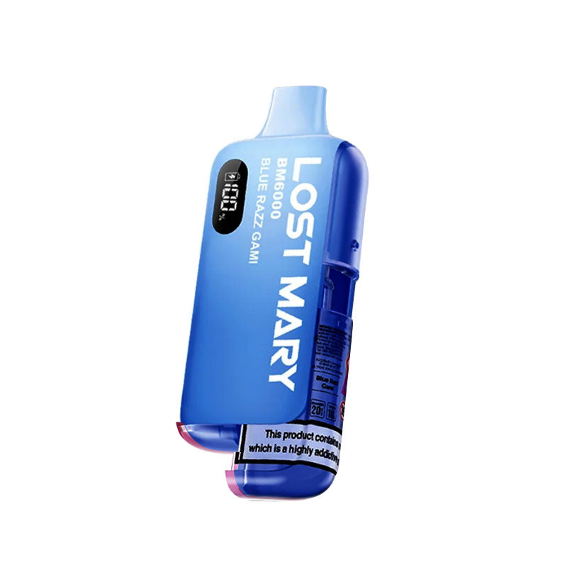 Lost Mary BM6000 Blue Razz Gami Disposable Vape  - 20mg