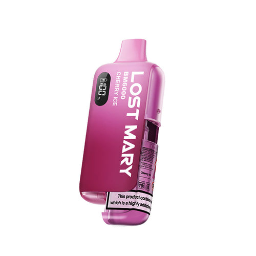 Lost Mary BM6000 Cherry Ice  Disposable Vape  - 20mg