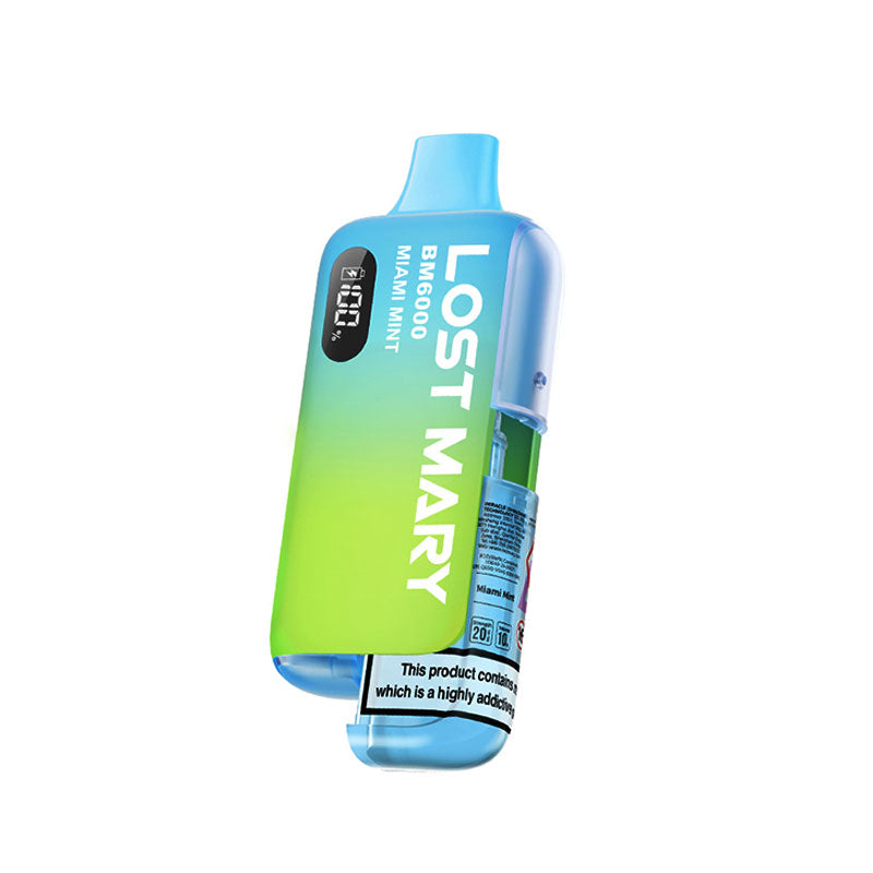 Lost Mary BM6000 Miami Mint Disposable Vape  - 20mg