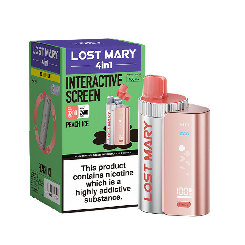 Lost Mary 4in1 Peach Ice Pre-Filled Pod Kit