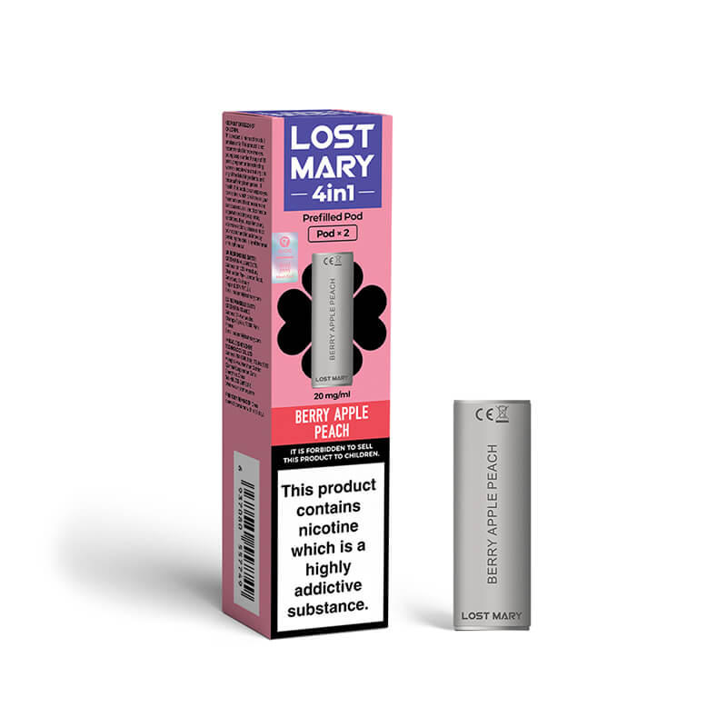 Lost Mary 4in1 Berry Apple Peach Prefilled Vape Pods 20mg - 2 Pods