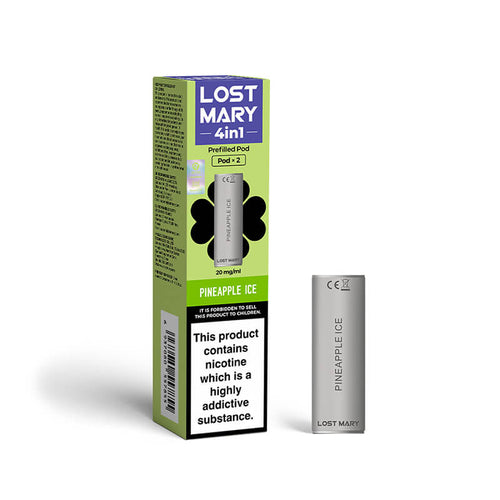 Lost Mary 4in1 Pineapple Ice Prefilled Vape Pods 20mg - 2 Pods