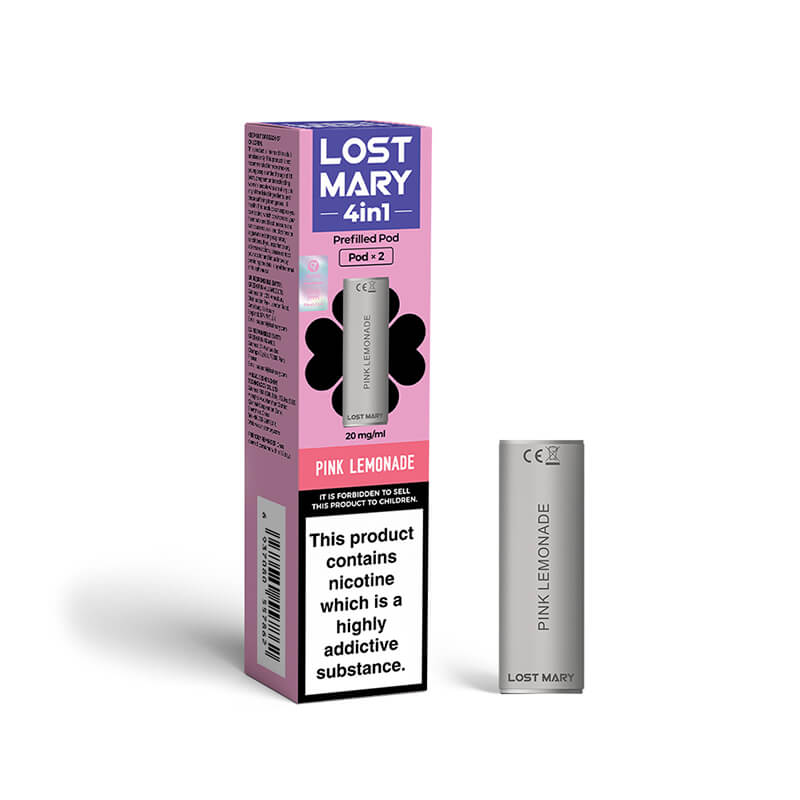 Lost Mary 4in1 Pink Lemonade Prefilled Vape Pods 20mg - 2 Pods