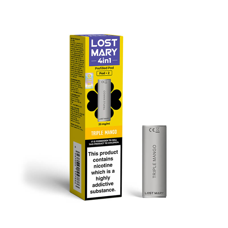 Lost Mary 4in1 Triple Mango Prefilled Vape Pods 20mg - 2 Pods