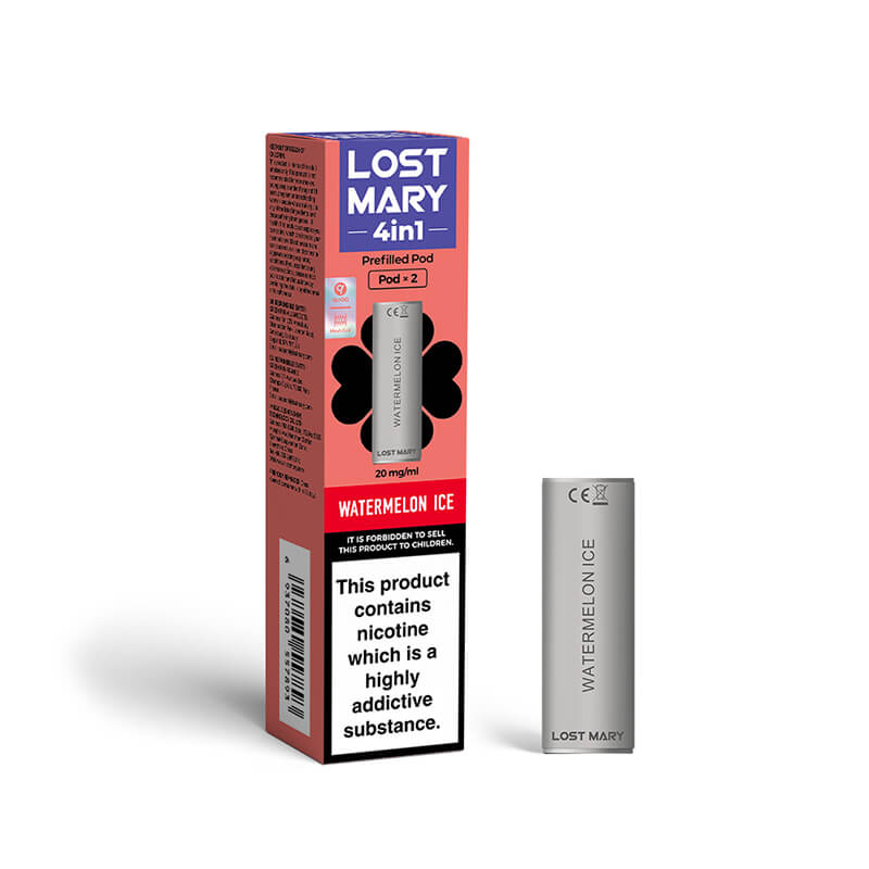 Lost Mary 4in1 Watermelon Ice Prefilled Vape Pods 20mg - 2 Pods